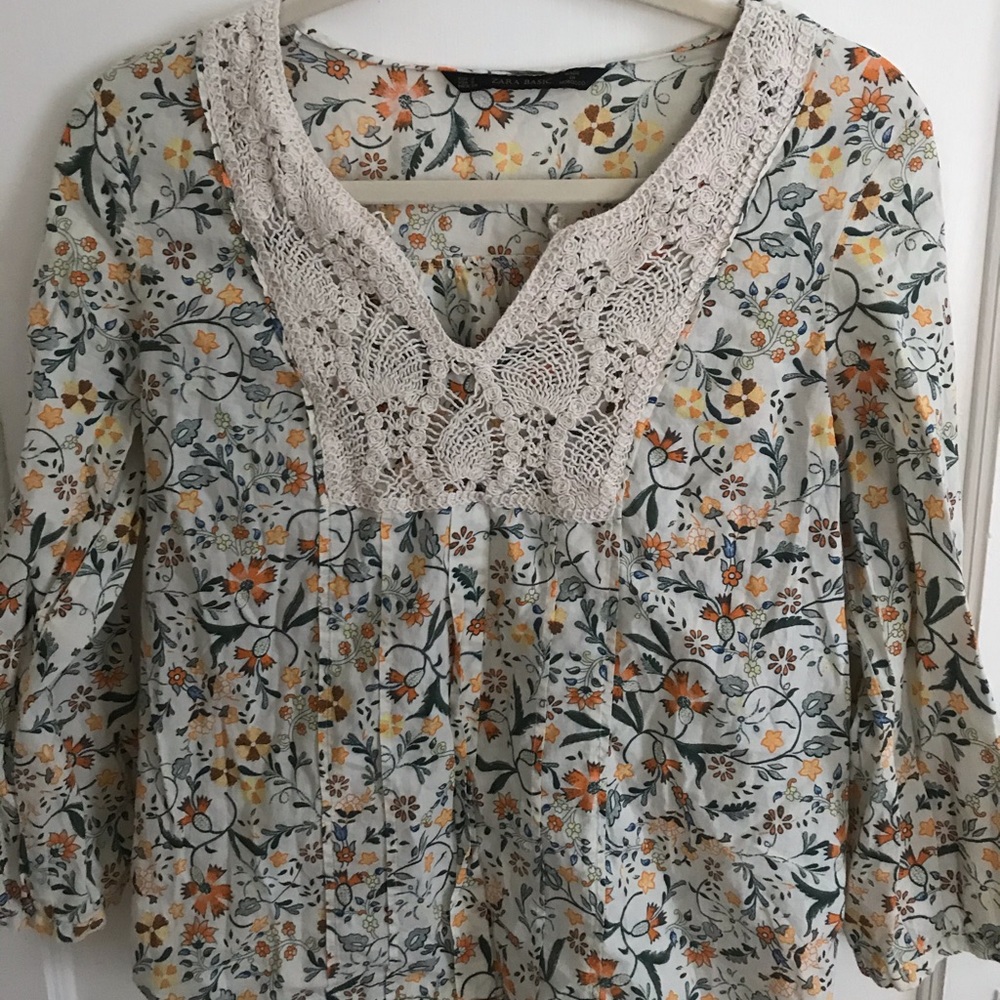 ZARA floral shirt